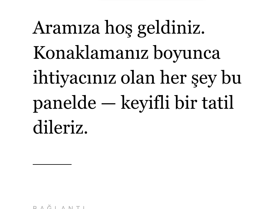 Minimal tasarım önizlemesi