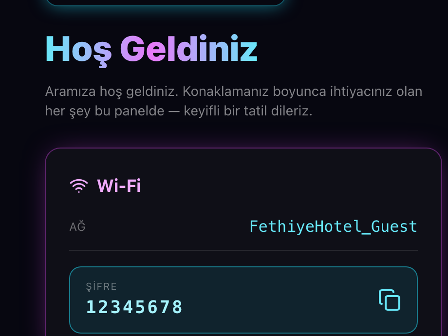 Neon tasarım önizlemesi
